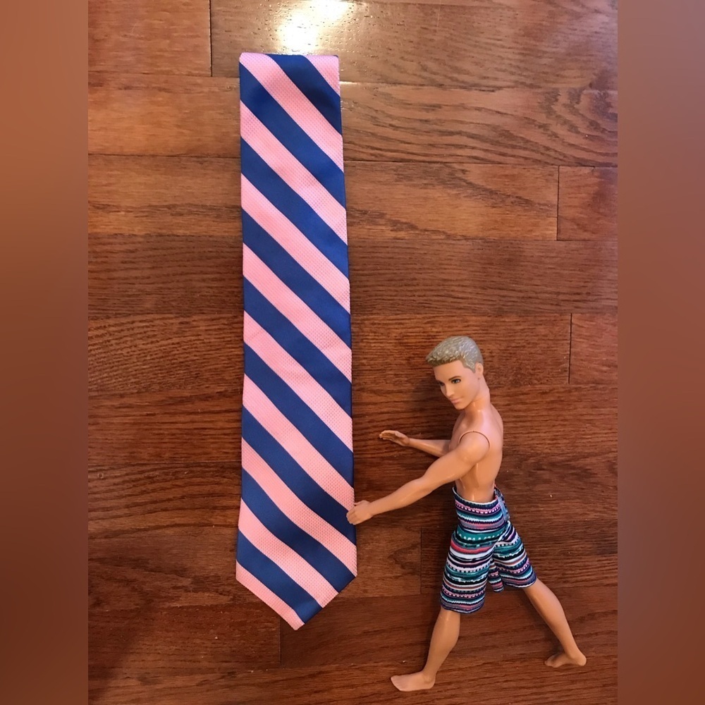 PREPPY TOMMY HILFIGER PINK BLUE COLLEGE REPP TIE BUSINESS CASUAL SPRING